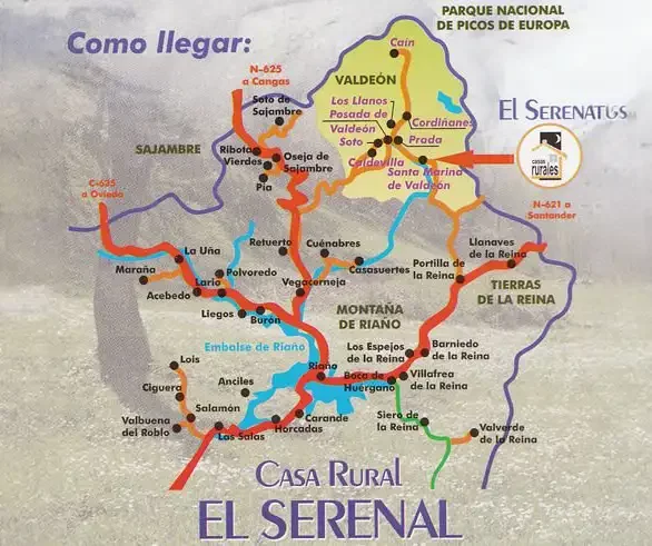 Localizaci&oacute;n de la casa rural en Le&oacute;n