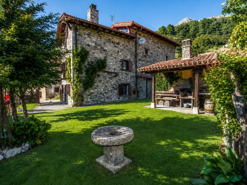 Patio trasero casa rural